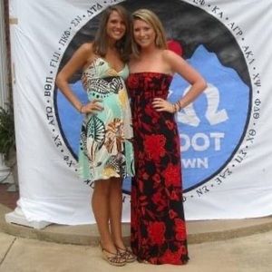 Black and Red maxi dress